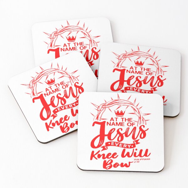 Item preview, At The Name Of Jesus EVERY KNEE WILL BOW - Philippians 2:10 designed and sold by plushism.