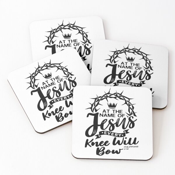 Item preview, At The Name Of Jesus EVERY KNEE WILL BOW - Philippians 2:10 designed and sold by plushism.