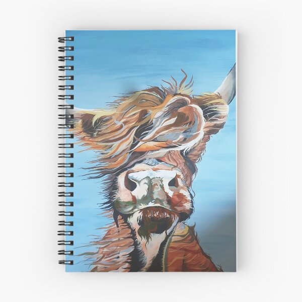 Item preview, fluffy cow standing in the wind designed and sold by MaudPolly.
