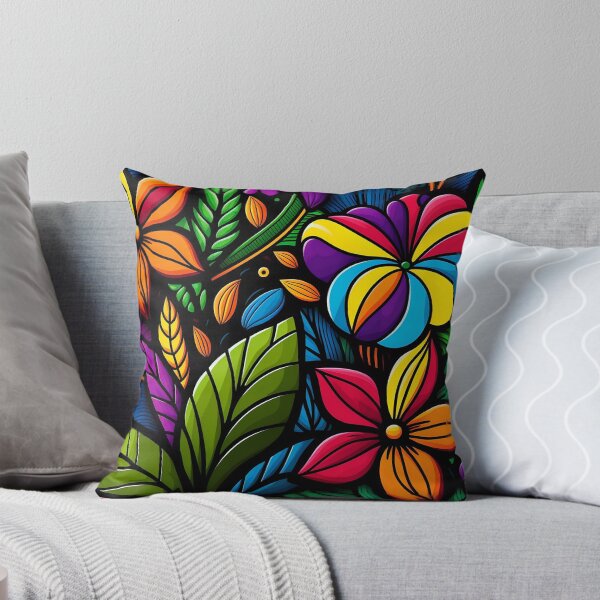 Item preview, Colourful bold tropical flower pattern #5 designed and sold by Christolamber.