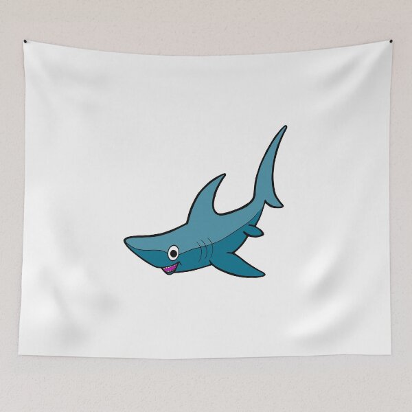 Item preview, Funny shark blue designed and sold by AmonRa16.