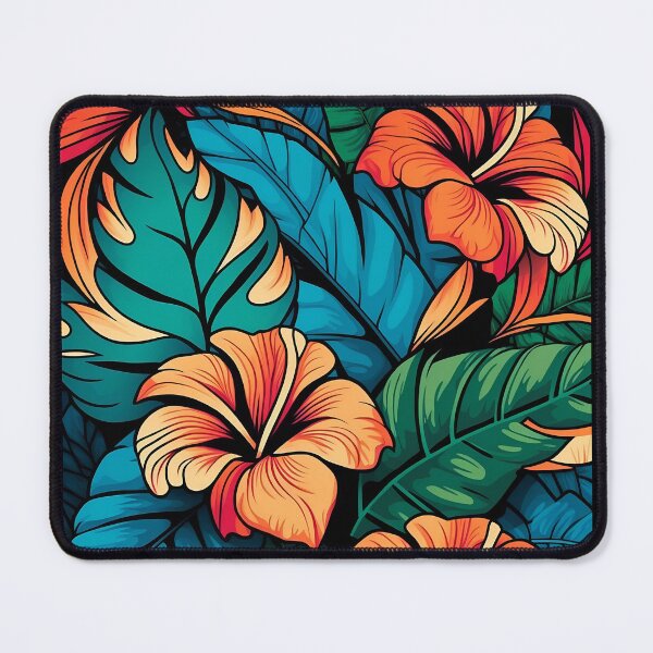 Item preview, Colourful bold tropical flower pattern #7 designed and sold by Christolamber.