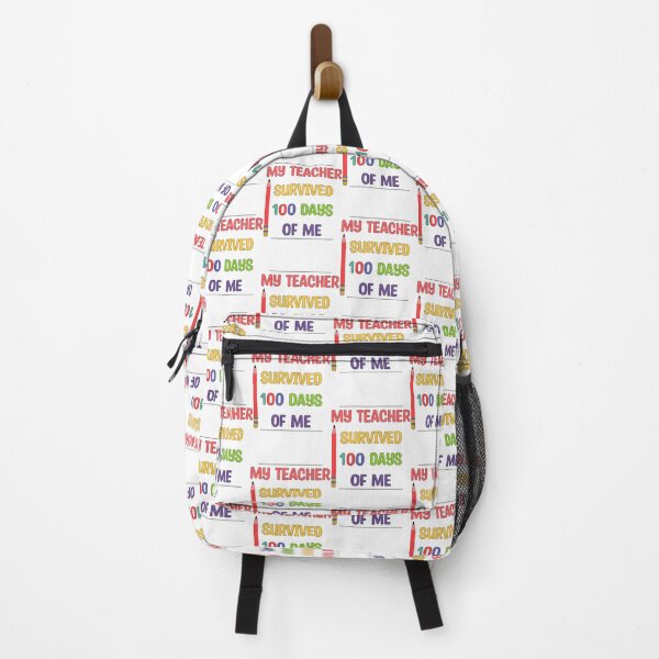 Item preview, My teacher survived 100 days of me - School saying / End of school - to my teacher designed and sold by Blonc-ou.
