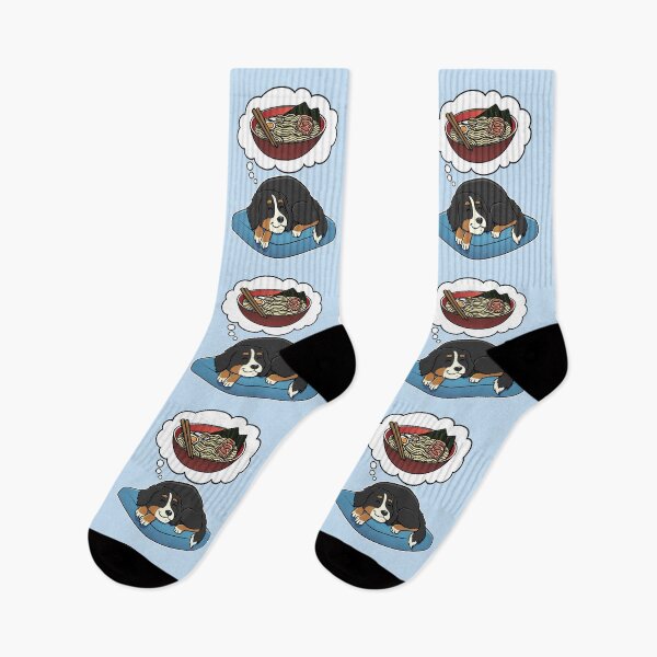 Item preview, Bernese Mountain Dog dreaming about Ramen Noodles designed and sold by DoggieDelights.
