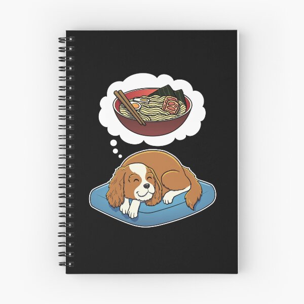 Item preview, Cavalier King Charles Spaniel dreaming about Ramen Noodles designed and sold by DoggieDelights.