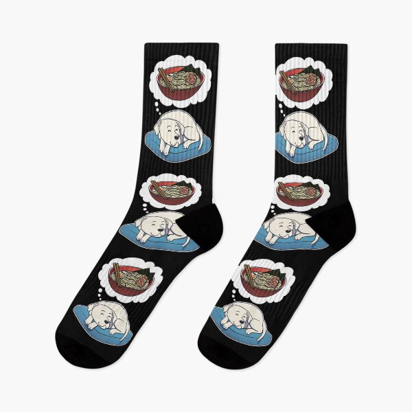 Item preview, Dogo Argentino dreaming about Ramen Noodles designed and sold by DoggieDelights.