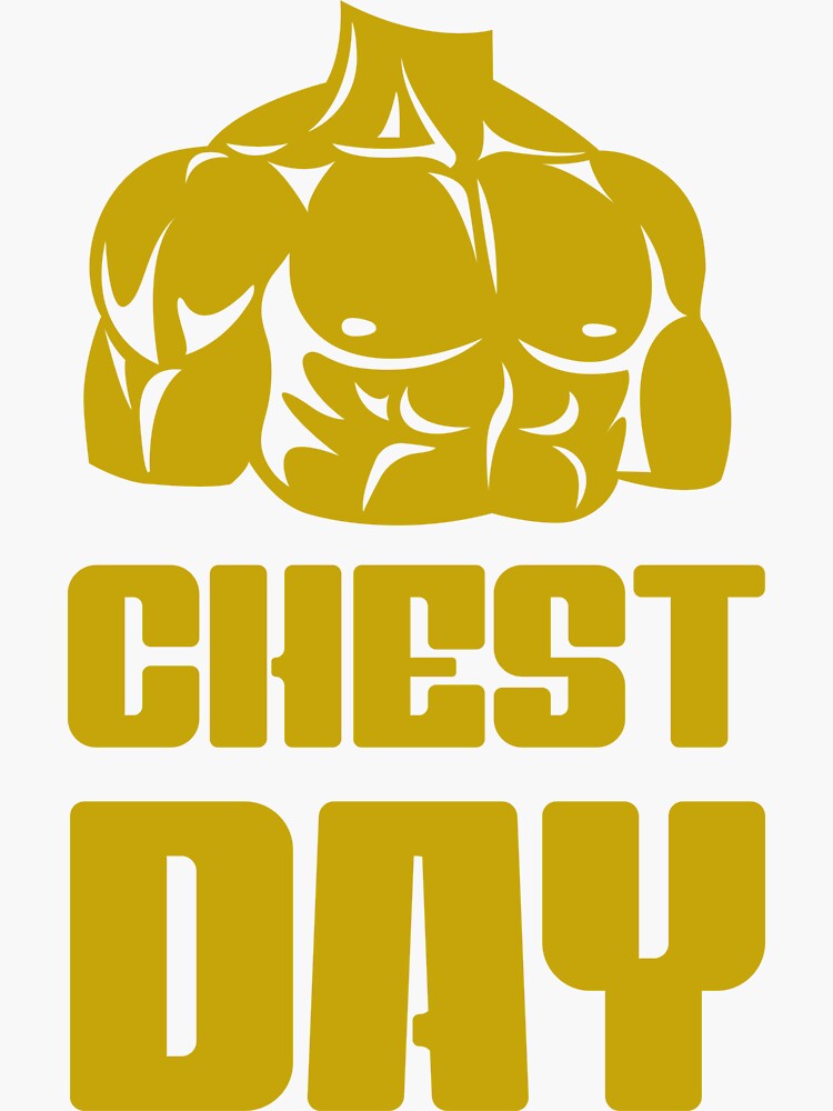 Chest day funny gifts for gym rats | Sticker