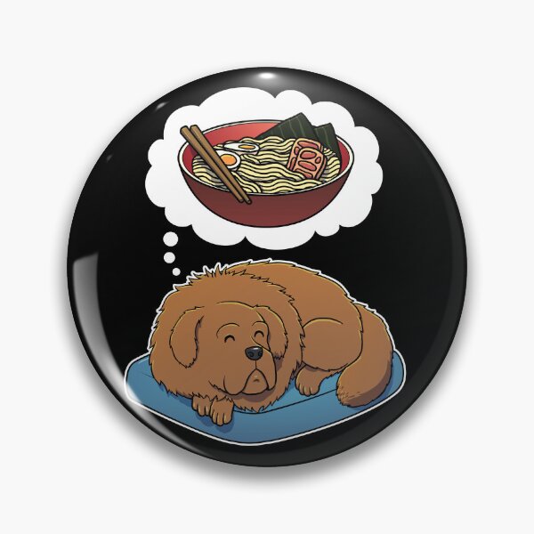 Item preview, Tibetan Mastiff dreaming about Ramen Noodles designed and sold by DoggieDelights.