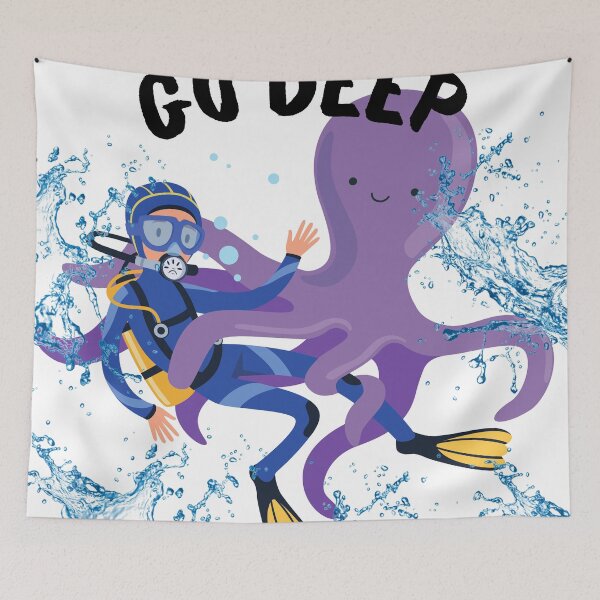 Item preview, GO DEEP designed and sold by RESISTORART.