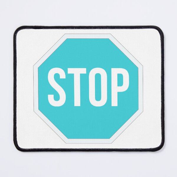 Item preview, STOP sign in blue version designed and sold by PatiDesigner.