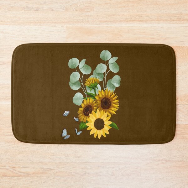 Item preview, Sunflowers and Eucalyptus,eucalyptus art,eucalyptus painting,botanical illustration, designed and sold by Tamas Das.