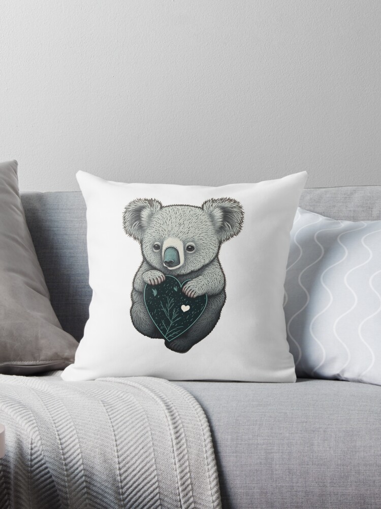 Koala Sequin Magic Cushion With Insert and Without, Koala Gifts, Koala  Lovers Cushion, Koala Cushion, Cute Koala 