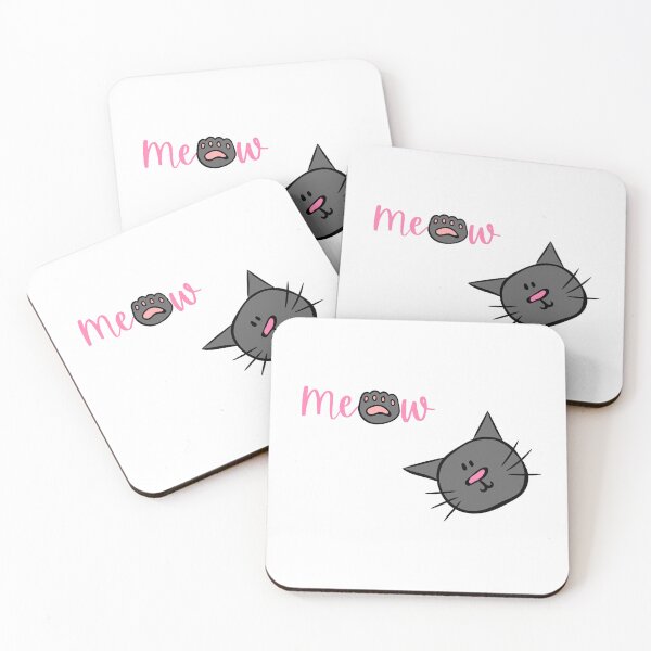 Item preview, Cute Cat meow and paw designed and sold by DesignsByMadiha.
