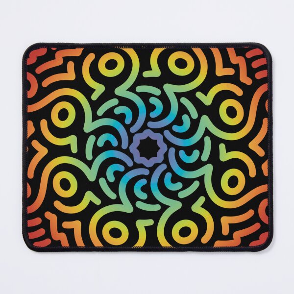 Item preview, Minimalist Gradient Mandala Rainbow designed and sold by artbybiyan.