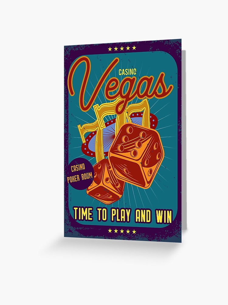 Casino Las Vegas Time to Play and Win by Geek Street Tees