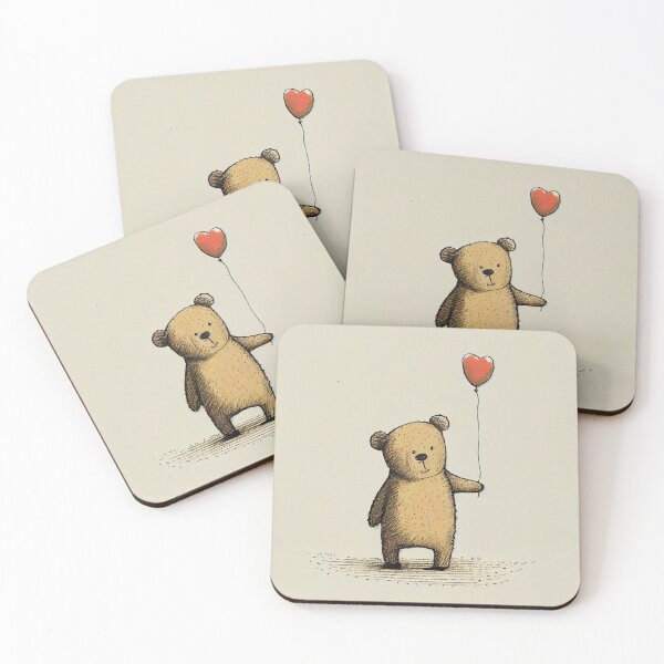 Item preview, Teddy Bear Holding a heart designed and sold by kamionari.
