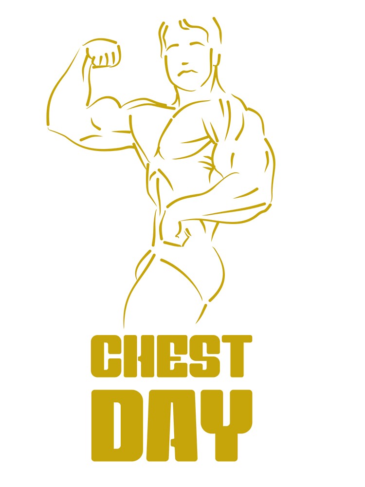 Chest day funny gifts for gym rats | Sticker