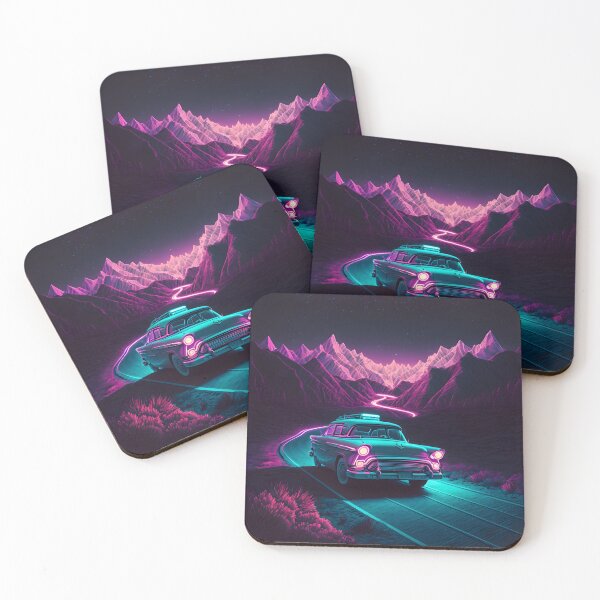 Item preview, Vaporwave Retro Neon Drive designed and sold by ArtAT.