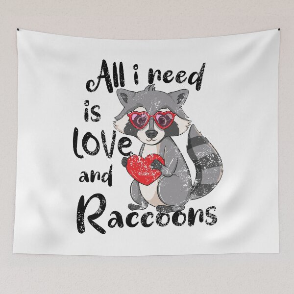 Item preview, Valentine's Day Raccoon Lover I love Raccoons designed and sold by iliasjeff.