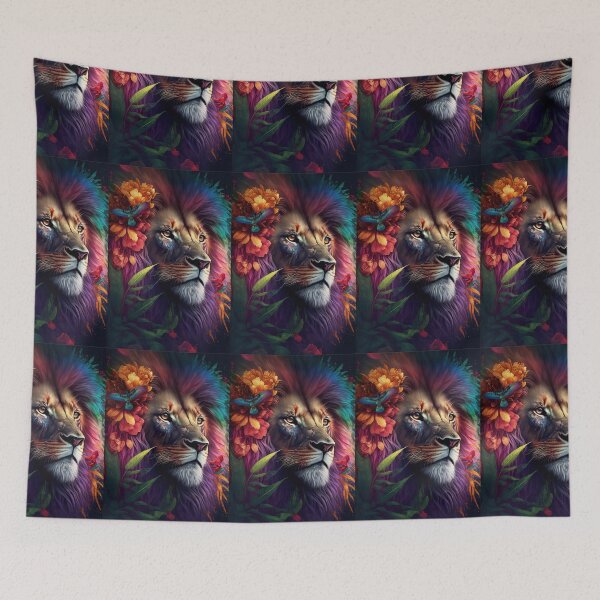 Item preview, Foliage and Fury Lion designed and sold by idreamaboutcats.