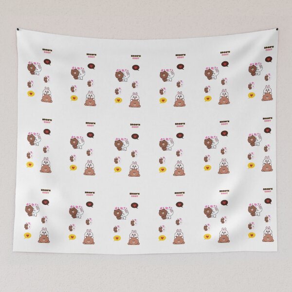Item preview, Line friend Brown and Cony cute couple design  designed and sold by SilverRubis.