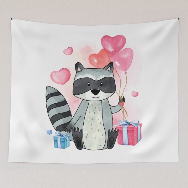 Item preview, Raccoon Valentines Day Gift I love Raccoon Face For Girls designed and sold by iliasjeff.
