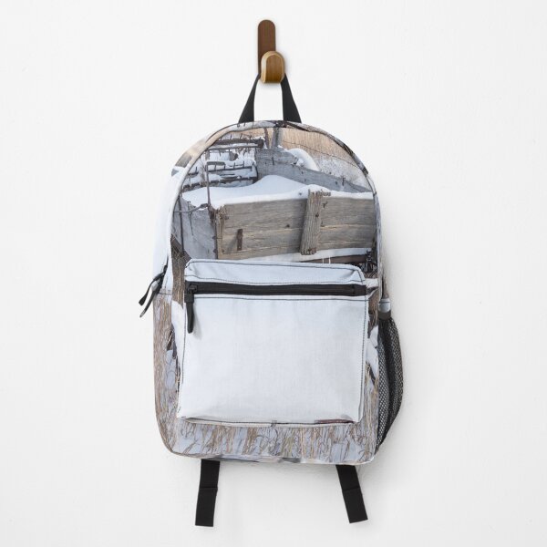 Item preview, Abandoned Montana farm - High Plains in winter designed and sold by ccullen222.