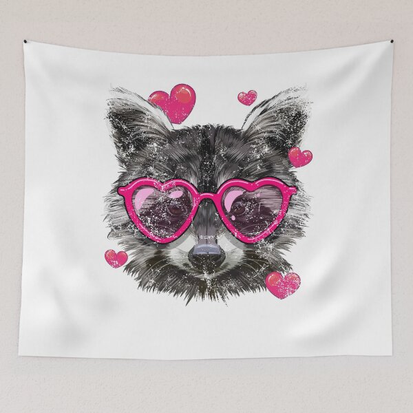 Item preview, Funny Raccoon Lover I love Raccoons Face Valentine designed and sold by iliasjeff.