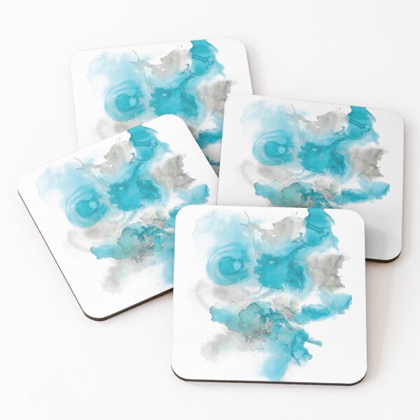 Item preview, BLUE AND GREY ALCOHOL INK DESIGN designed and sold by Ivy & Foxglove Designs.