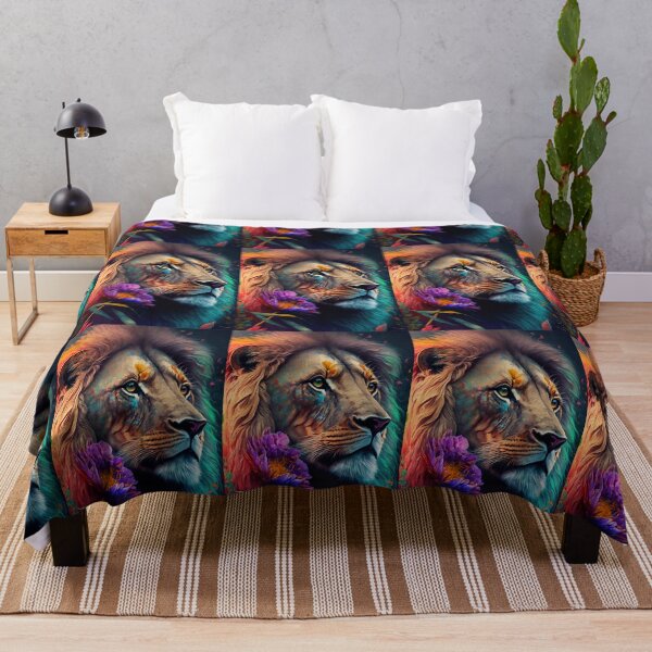 Item preview, Lively Lion in the Jungle designed and sold by idreamaboutcats.