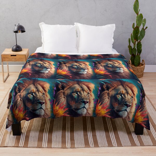 Artikelvorschau, Jungle's Vibrant Predator Lion entworfen und verkauft von idreamaboutcats.