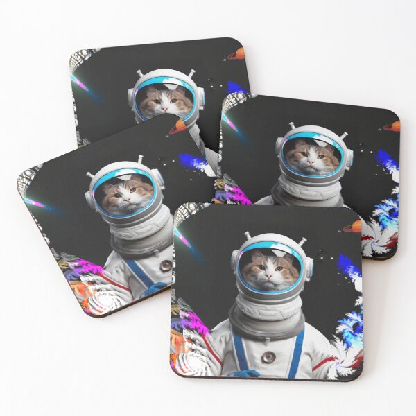 Item preview, Surrealistic Cat Astronaut designed and sold by Vitali Bogomazov.