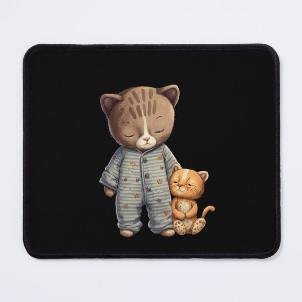 Item preview, Cat in pyjamas sleepy ready for bedtime very cute animal designed and sold by AnimalArtPhotos.