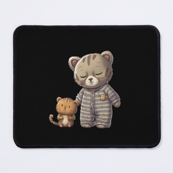 Item preview, kitten in pyjamas sleepy ready for bedtime very cute animal pajamas designed and sold by AnimalArtPhotos.