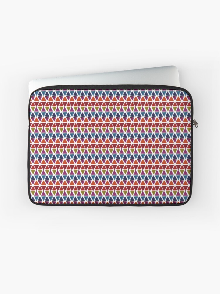 Thumbnail 1 of 2, Laptop Sleeve, Painted Triangles designed and sold by Helen Houghton.