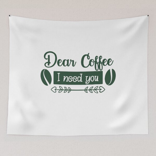 Item preview, Unique Quirky Dear Coffee I Need You Design designed and sold by Xx4thseasonxX.