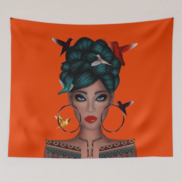 Item preview, African woman in ethnic costume designed and sold by Fulya Tanak.