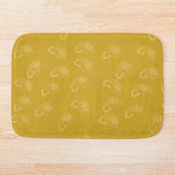 Item preview, Rotary Telephone Pattern in Mustard Yellow designed and sold by Christine Crawford.