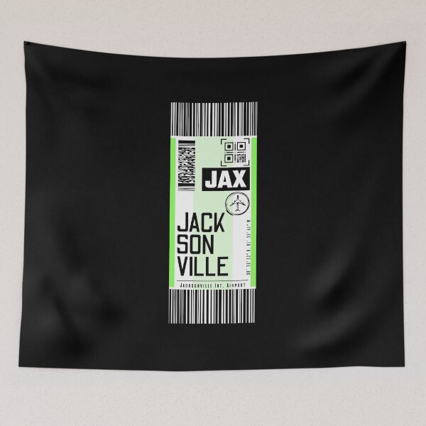 Item preview, JACKSONVILLE JAX classic luggage tag airport stickers designed and sold by LeddsoDello.