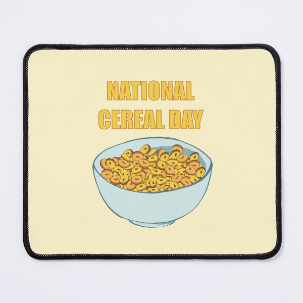 Item preview, National Cereal Day March 7 designed and sold by Fransyn.