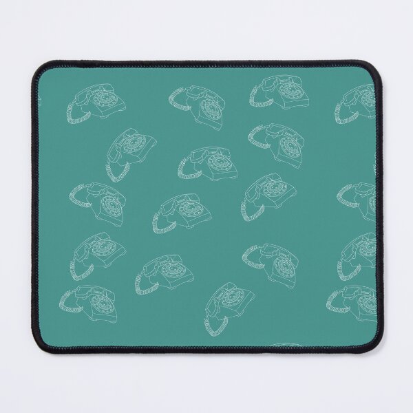 Item preview, Rotary Telephone Pattern in Teal Blue designed and sold by Christine Crawford.