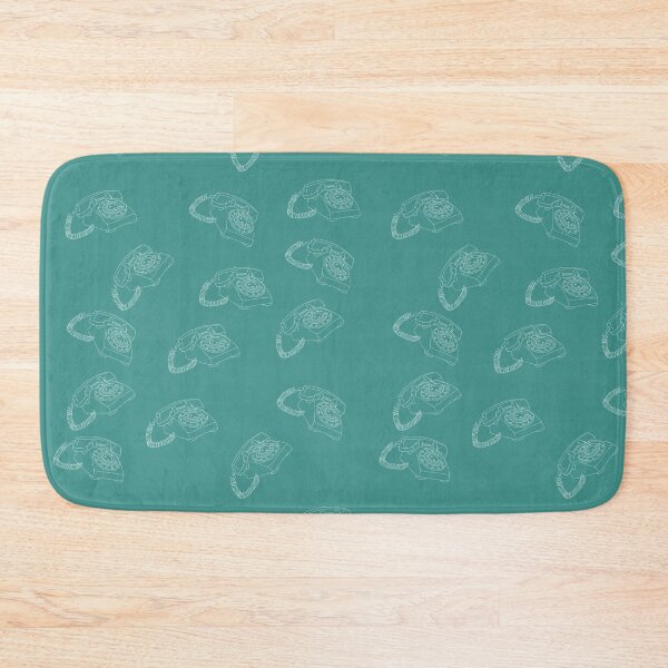 Item preview, Rotary Telephone Pattern in Teal Blue designed and sold by Christine Crawford.