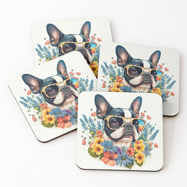 Item preview, Beautiful dog art work with flowers  designed and sold by Maryberry96.