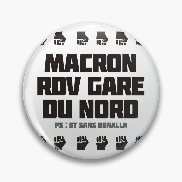 Item preview, Macron RDV Gare du Nord designed and sold by Hellogrise.