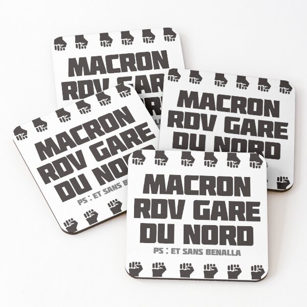 Item preview, Macron RDV Gare du Nord designed and sold by Hellogrise.