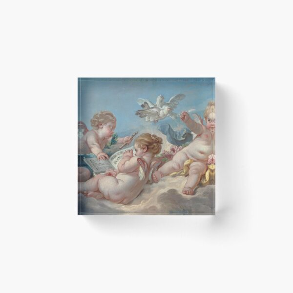 Item preview,  François Boucher  Putti making music, 1768  designed and sold by Onodera.