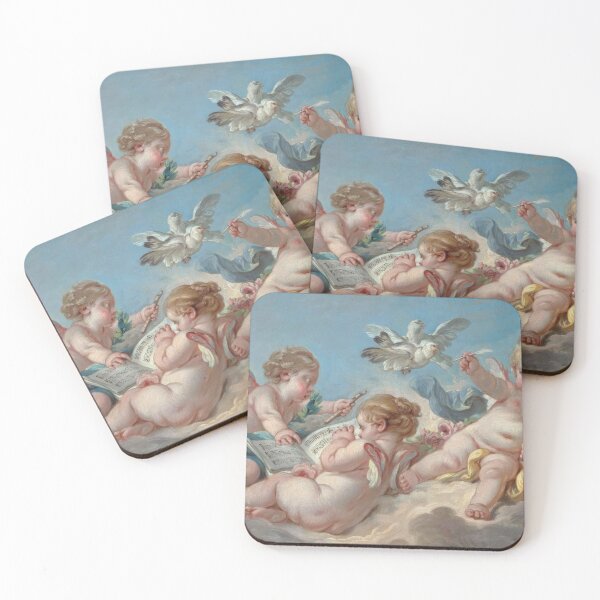 Item preview,  François Boucher  Putti making music, 1768  designed and sold by Onodera.