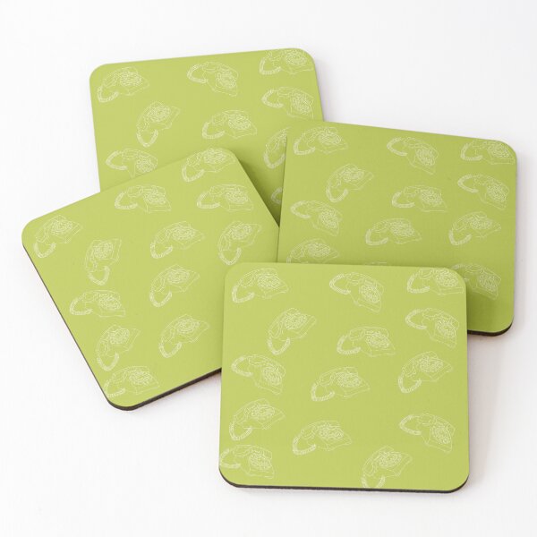 Item preview, Rotary Telephone Pattern in Lime Green designed and sold by Christine Crawford.