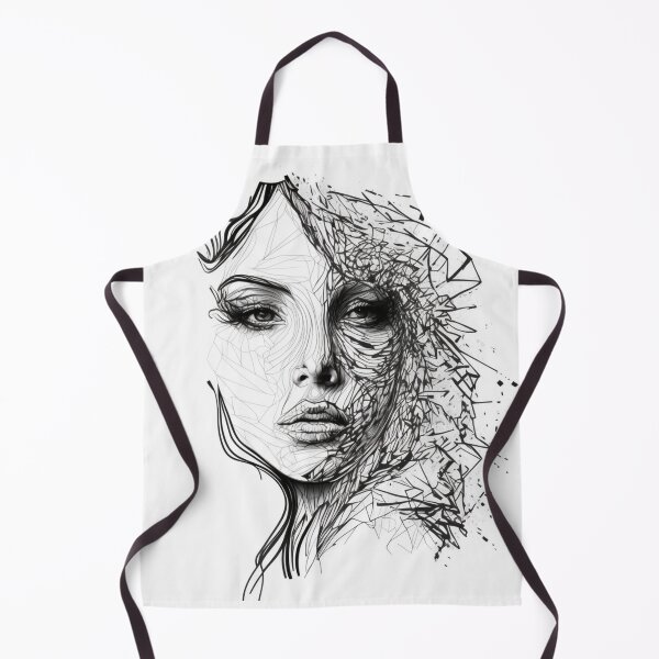 Item preview, Line Art Face Themed Cushion designed and sold by Fresh Clothes.