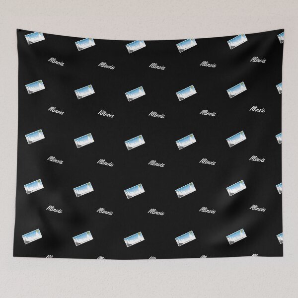 Item preview, Simple Illinois License Plate Pattern - Available on T-Shirts, socks and more designed and sold by Dude  Stuff.